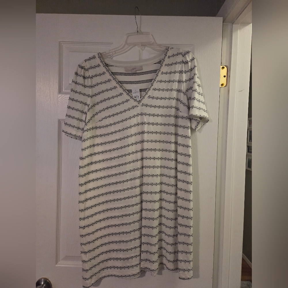 NWT Loft Striped Dress